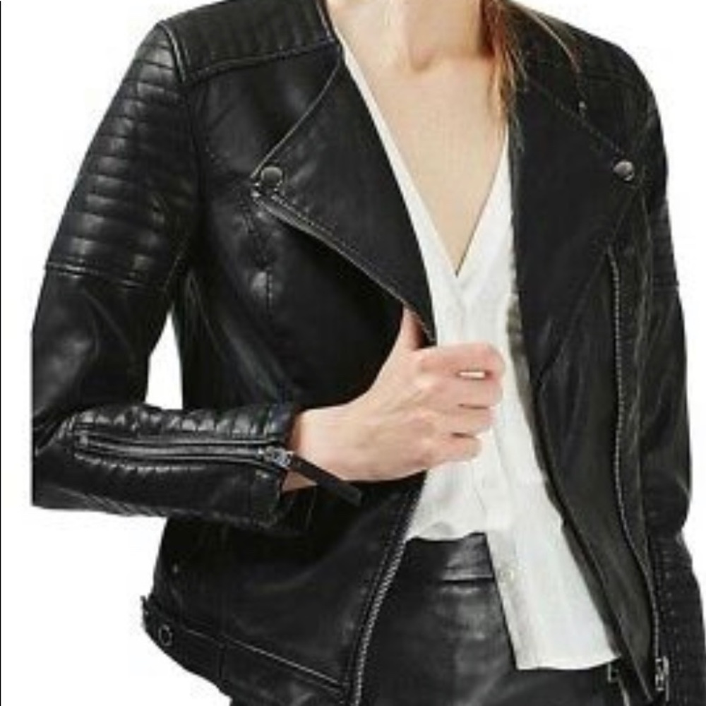 TOPSHOP VEGAN LEATHER JACKET